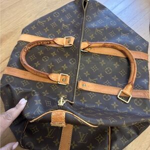Luxury Brown Monogram Travel Bag